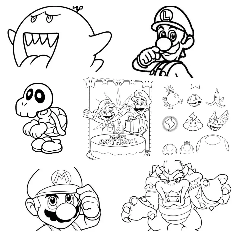 40 Desenhos do Super Mario para colorir - OrigamiAmi - Arte para toda a  festa